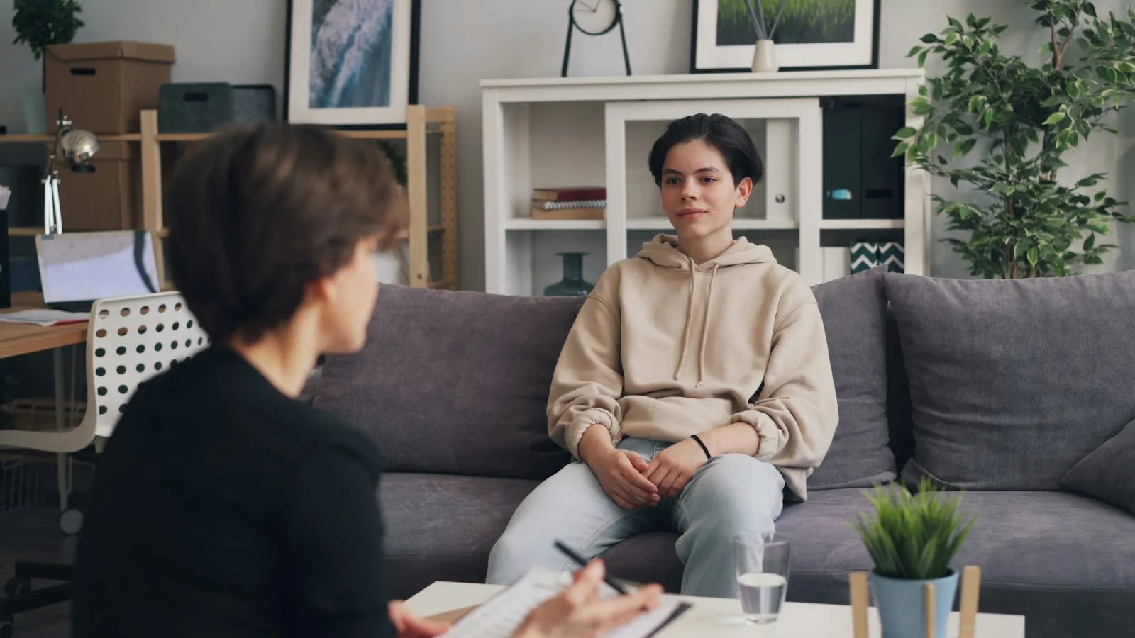 Conversación en un consultorio